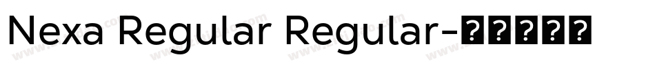 Nexa Regular Regular字体转换